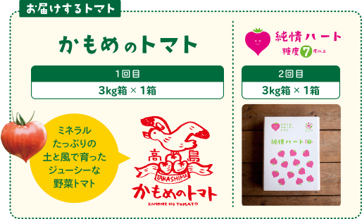 お届けするトマト