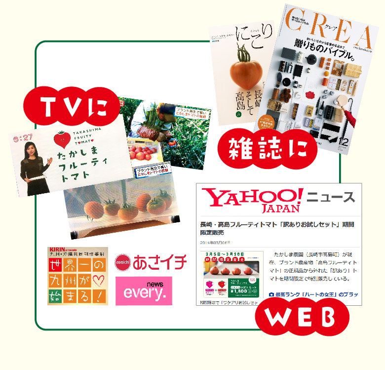 TVに雑誌にWEB